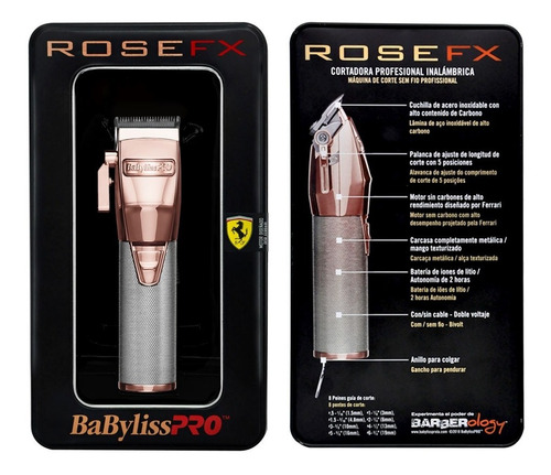 Maquina De Corte Profesional Rose Fx Babylisspro