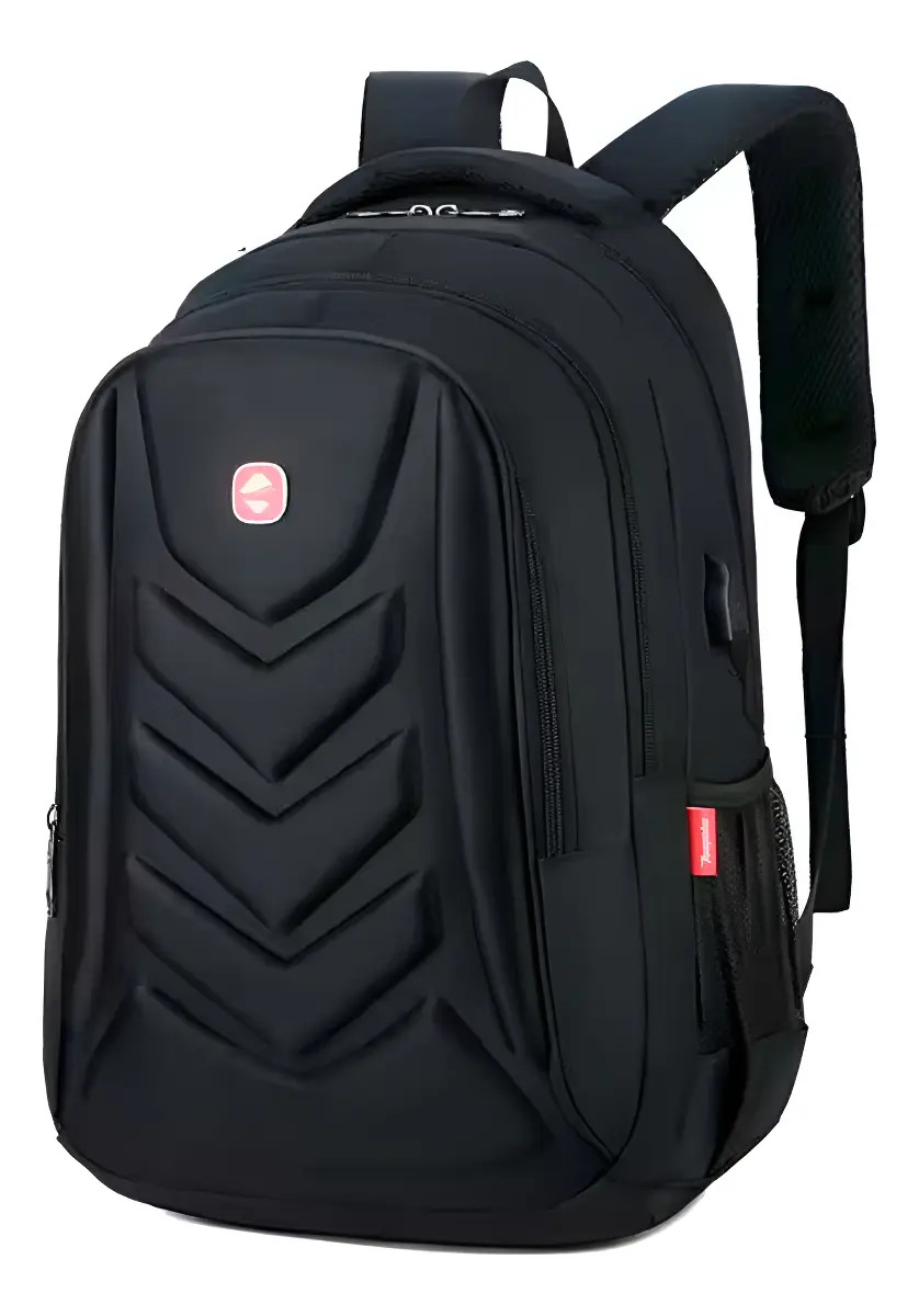 Mochila Urbana Impermeable Electroland KJL13 Negra USB Reforzada Notebook
