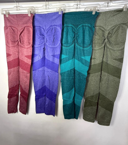Calza Pushup Frunce Deportiva Sin Costura Seamless Importada