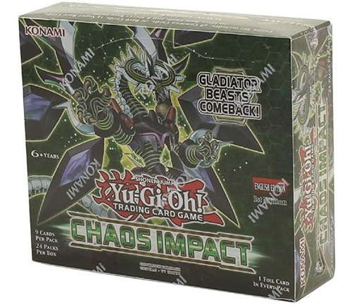 Yugioh Chaos Impact Booster Box 1st Edition Tcg 24 Paquetes