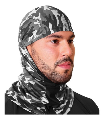 Touca Ninja Mascara Balaclava Camuflada Uv50+ Outdoor Sports Cor Camu Florest Urbano