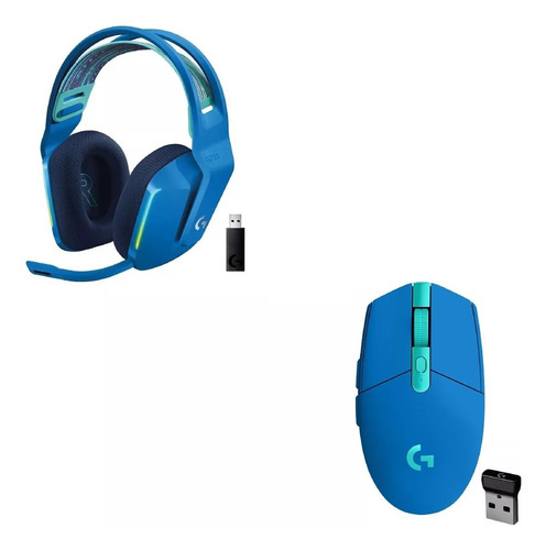 Auricular Wireless Logitech G733 +mouse G305 Lightspeed Azul