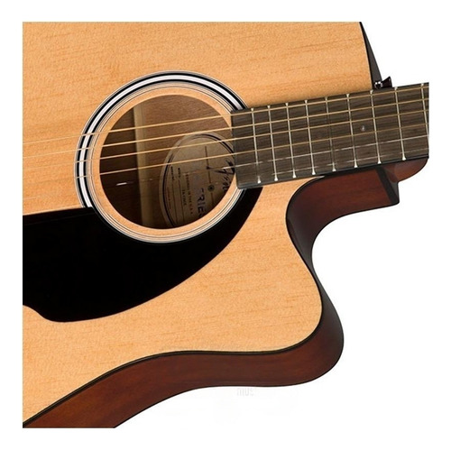 Guitarra Electroacústica Fender Classic Design CD-140SCE All-Mahogany para diestros natural nogal brillante