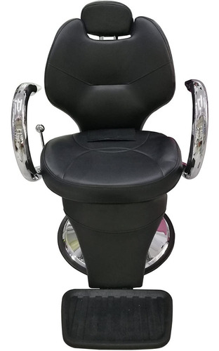 Sillon Silla  Barbero Peluqueria Reclinable Negro Hidraulico