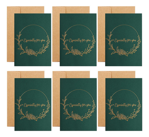Nuevo 6 Tarjetas De Felicitación Especialmente For Usted