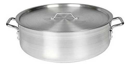 Olla Braisier Aluminio 40qt Con Tapa, 6mm, Nsf.