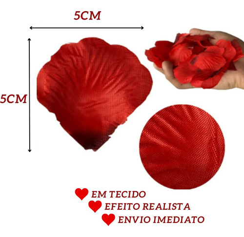 Kit Romântico 400 Pétala +10 Balão Coração 45cm+balão Te Amo