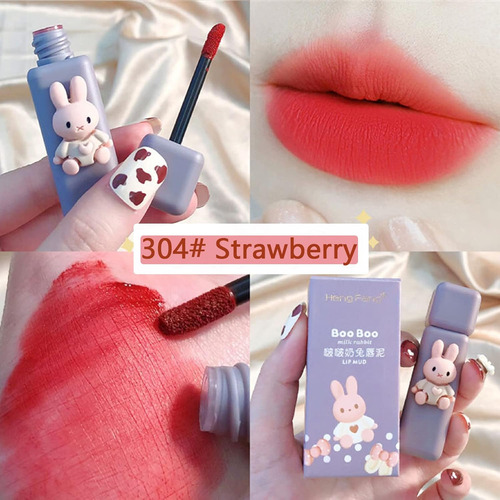 Juego De 4 Brillos De Labios Con Sabor A Conejo Para Labios