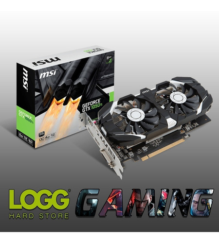 Imagen 2 de 7 de Placa De Video Msi Geforce Gtx 1050ti Gt 4gb Oc Dual Fan