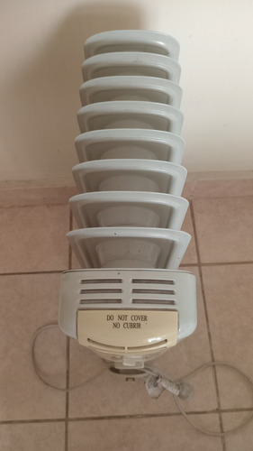 Calefactor Eléctrico Radiador 9 Elementos Gris