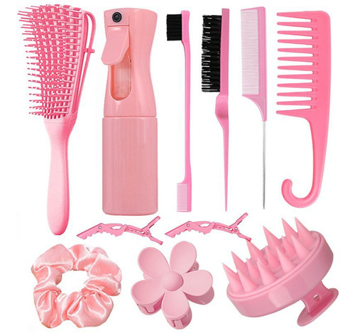 Kit De Peines Regadera Pinzas De Cabell Set De Peines Cepill