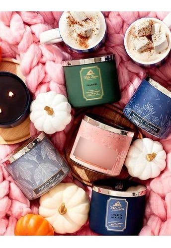 Bath And Body Works Candle 1 Veladora Grande De 3 Mechas