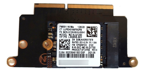 M2 128 Gb Macbook Pro 2017 A1708 Samsung Ssd 2230 Nvme Cor Preto