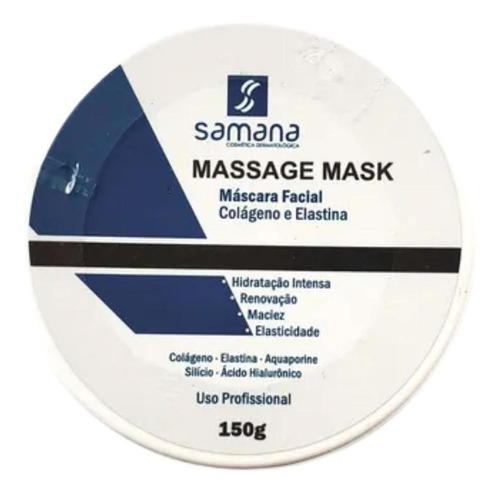 Massage Mask Máscara Para Massagem Facial Samana Tipo de pele Seca