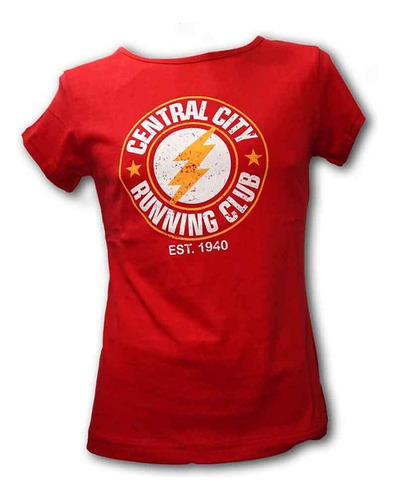 Remera Flash Running Club Dama Roja Medium