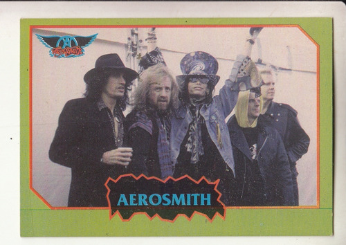 Idolos Del Rock Aerosmith Figurita Cromo Rock Cards Español