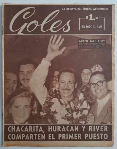 Revista Goles 207 Oscar Golvez - River Racing 1952