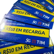 Comprar Chip Tim Pré Pago 4g 5g Triplo Chip Cu002F 10 Reais De Recarga