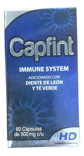 Capfint Suplemento Diente De León Y Té Verde 60 Caps Sabor Sin Sabor