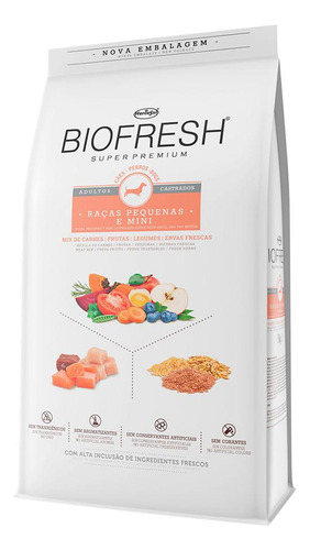 Ração Biofresh Cães Castrados Raças Pequenas E Minis 3 Kg