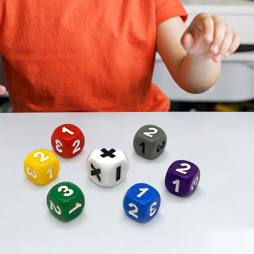 Juego De Dados De Enseñanza De 7 Piezas Manipuladores De