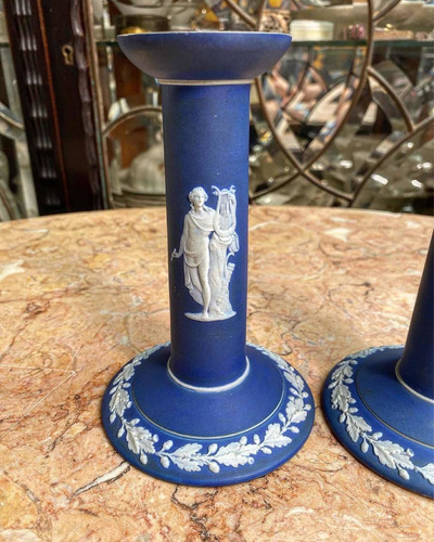 Par De Castiçais Wedgwood (Usado)