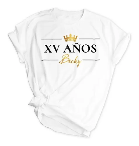 Playera Personalizada Quinceañera | sin intereses