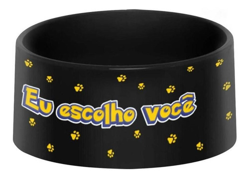 Pote Ração Comedouro Pet Escolho Você Presente Criativo Geek