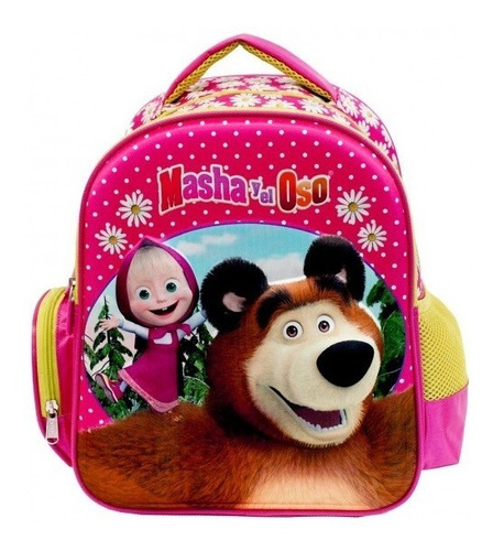Imagen 3 de 6 de Kit Mochila Lapicera Masha Y El Oso Original Kinder Oferta