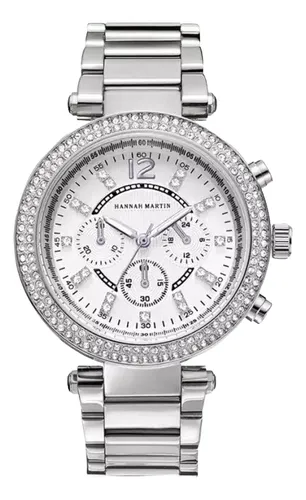 comprar Reloj Diamantes Para Mujer De Acero Inox; De Lujo De Vestir 
