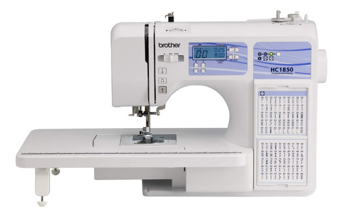 Máquina De Coser Y Acolchar Brother Hc1850 185 Stitches Lcd