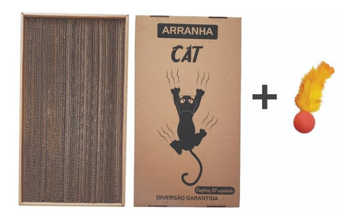 Arranhador Para Gato Papelão + Ping Cat / Arranha Cat Pet