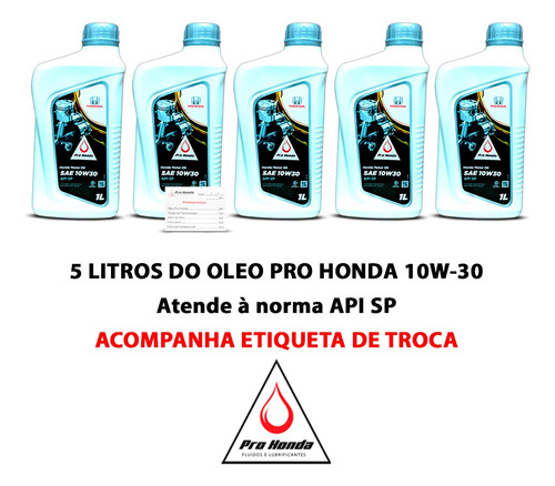 Troca Oleo Pro Honda 10w30 Com Filtro Honda Accord 2.4 16v