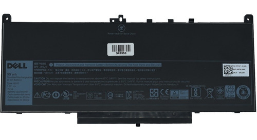 Bateria Original Dell Latitude J60j5 E7270 E7470 55wh Mc34y