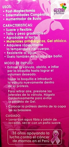 Prótesis Mamarias Externas Post Mastectomia