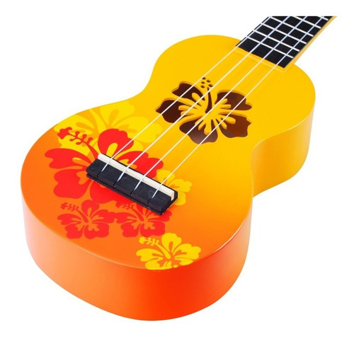 Imagen 7 de 10 de Ukelele Electroacustico Soprano Diseño Mahalo + Funda + Pua