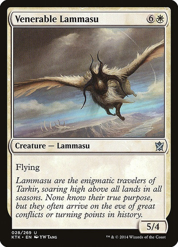 Carta Magic Venerable Lammasu X4 Playset Khans Of Tarkir