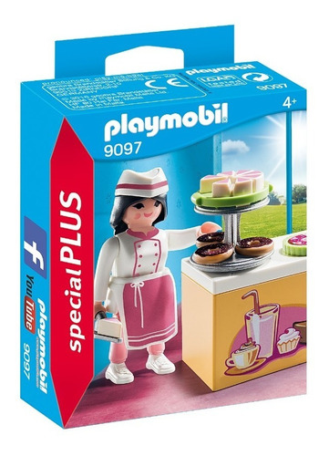 Playmobil 9097 Chef Com Balcão E Bolos Special Plus Geobra