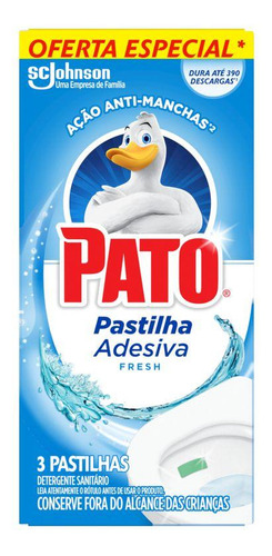 Pastilha Adesiva Pato Fresh 3 Un