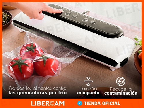 Imagen 5 de 10 de Envasadora Al Vacio Maquina Selladora + 10 Bolsas Domestica