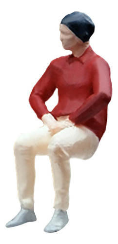 Figura De Diorama Modelo En Miniatura Pintado A Camisa Roja