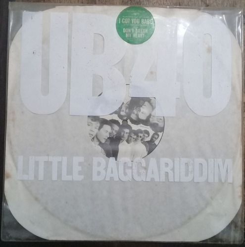 Lp Vinil Ub40 Little Baggariddim Promo Ed. Usa 1985 Raro