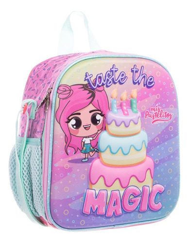 Set Kit Mochila Kinder, Lonchera Y Lapicera Mis Pastelitos Color Rosa