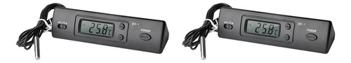 2 X -1 Termómetro Para Coche Con Pantalla Lcd C/f, Reloj De