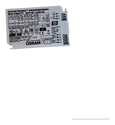 Balasto Electronico Osram 1x26w Pack X 10 Unidades