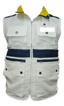 Comprar Chaleco Blanco Tipo Periodista Motorizado Blanco