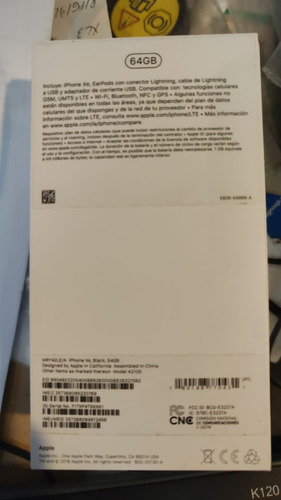 Apple iPhone XR 64 Gb - Negro Auriculares Funda 88% Bateria