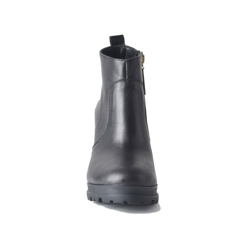 Imagen 4 de 10 de Botas Botitas Cuero Mujer Taco - Maca - Ferraro