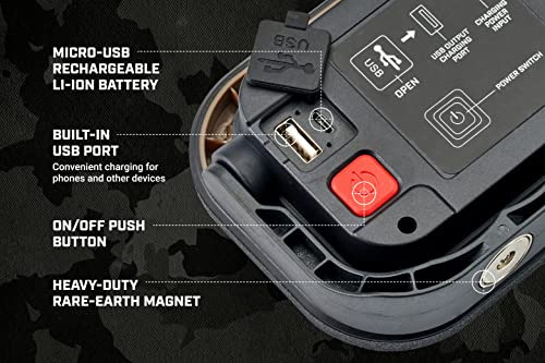 Linterna Led Recargable 800lm Base Magnética Impermeable 3 M