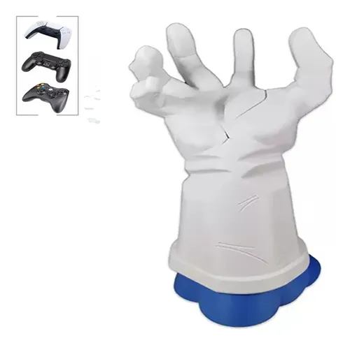 Soporte 3d Dragon Ball Vegeta Mano Joystick Ps4 Ps5 Xbox Pc Azul